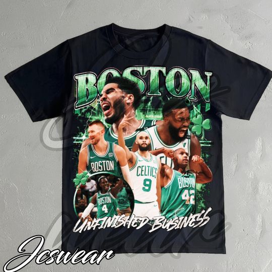 Boston Jayson Tatum Jaylen Brown Porzingis Derrick White Basketball Playoffs Graphic Tee