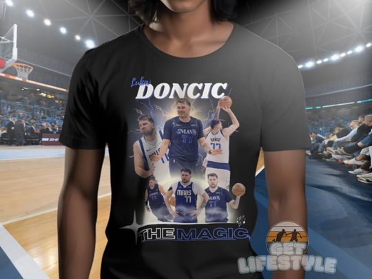 Luka Doncic Shirt, Basketball shirt, Classic 90s Graphic Tee, Unisex, Vintage Bootleg, Gift, Retro