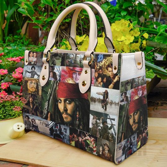 Johnny Depp Leather Bag Handbag, Johnny Depp Women Purses, Music Women Handbag
