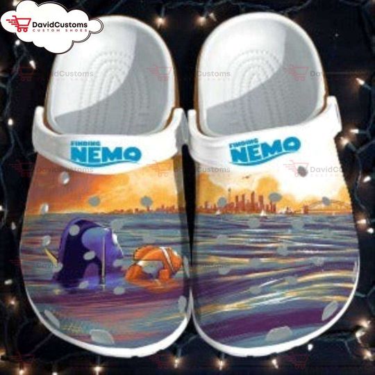 Finding Nemo Dory Disney Cartoon Adults  Clog Shoes, Personalized Clogs