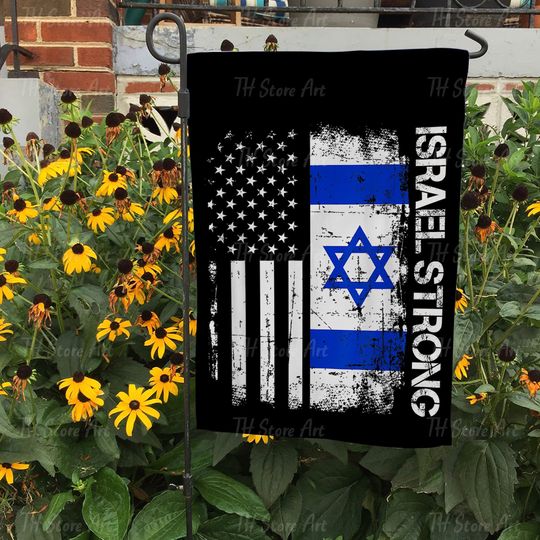 Praying for Safety in Israel Flag, Support Israel Through Prayer, Stand With Israel Garden Flag