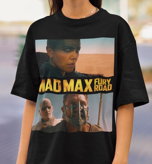 Mad Max Fury Road Movie T-Shirt, Unisex, Furiosa Charlize Theron, Vintage Movie Tee shirt
