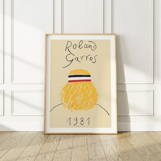 Roland Garros 1981 Tennis Poster