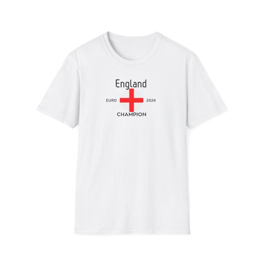 Euro 2024 England Champion Fan Shirt Unisex Softstyle T-Shirt