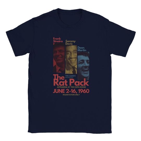 Rat Pack shirt | Old cinema lovers gift |  Frank Sinatra Shirt | Vintage Swing Era Tee | Retro Musician T-Shirt