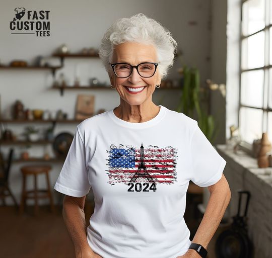 American Flag Olympic Games Tshirt, Team USA Olympics Shirt, 2024 Olympic Shirt, Paris Summer Games Shirt
