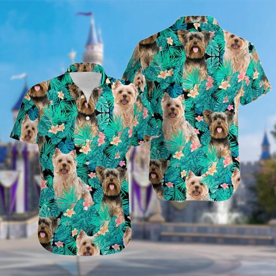 Personalized Photo Summer Hawaiian Shirt, Custom Photo Pet Dog Cat