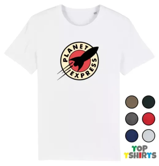 Planet Express Futurama Fry TShirt Adult Funny Parody Cartoon Bender Zoidberg T-shirt