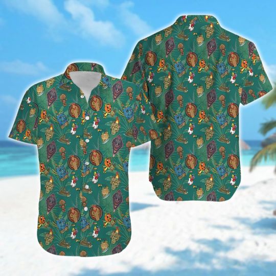 The Orange Bird Hawaiian Shirt, Tiki Bar Button Up