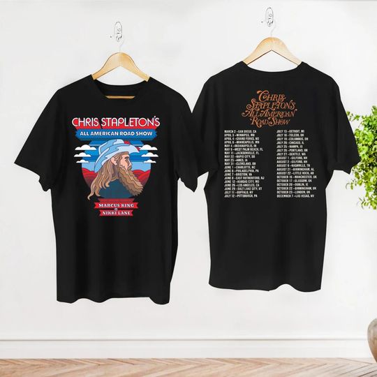 2024 All American Road Show Tour T-Shirt, Chris Stapleton Fan Gift Shirt