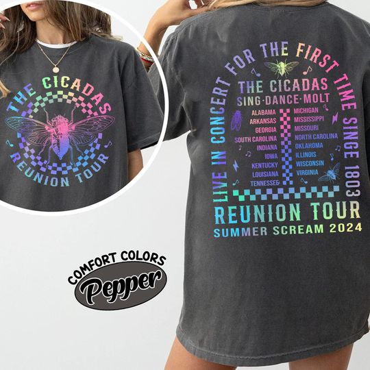 Cicadas Reunion Tour Shirt, Cicada Concert Tour 2024
