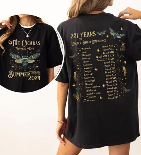 Cicada Shirt 2024, Cicada Concert Tour 2024, Year of the Cicadas Shirt