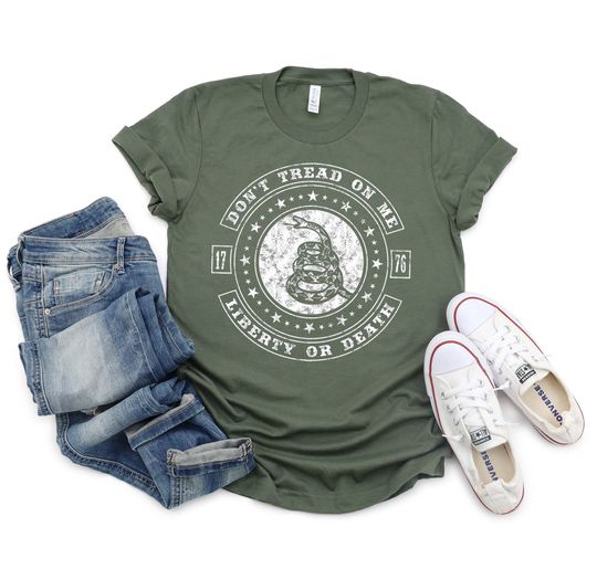 2nd Amendment T-Shirt, Don't Tread On Me 1776 Tee, Right to Bear Arms Shirt, Constitution