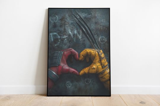 Deadpool and Wolverine Avengers Mcu Poster