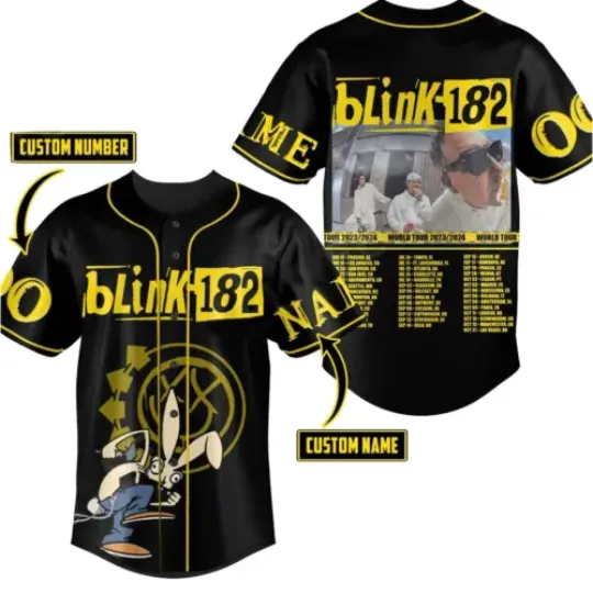 B182 Band Tour 2023-2024 Personalized Baseball Jersey Shirt