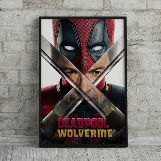 Deadpool & Wolverine 2024 Movie Poster, Wall Decor