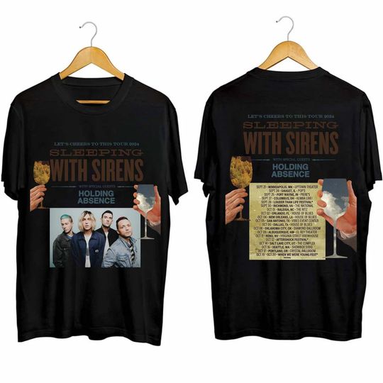 Sleeping With Sirens - Let's Cheers to This 2024 Tour Shirt