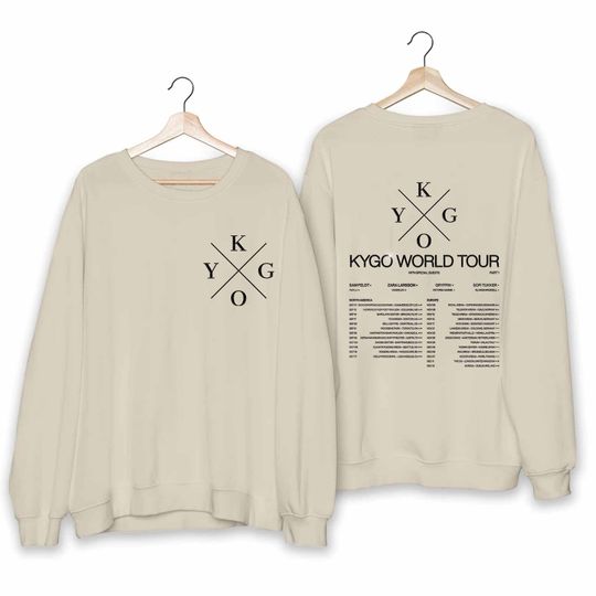 Kygo World Tour 2024 Shirt, DJ Kygo Fan Sweatshirt