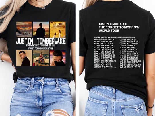 2024 Justin Timberlake Tour Shirt, Forget Tomorrow World Tour