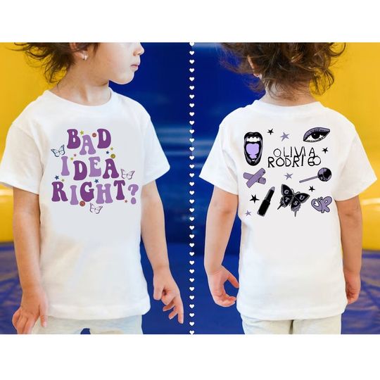 Kid Olivia Rodrigo Guts Shirt, Kid Bad Idea Right Tee, Olivia Rodrigo Youth Sweatshirt Concert, Teenager Girl Gift, Olivia Rodrigo Merch