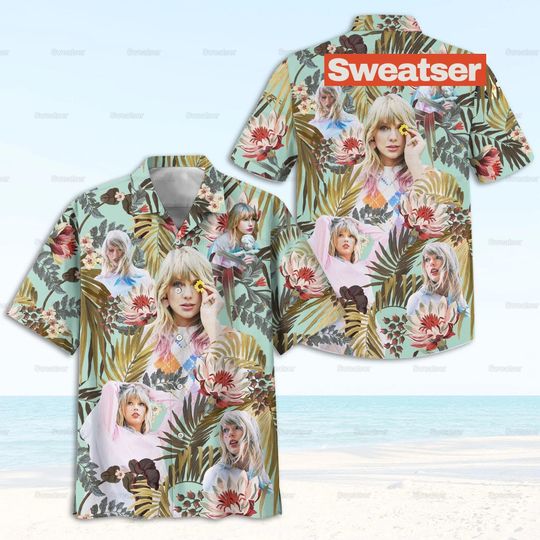 Taylor Hawaiian Shirt, Taylor New Album Summer Shirt, Music Tour Shirt