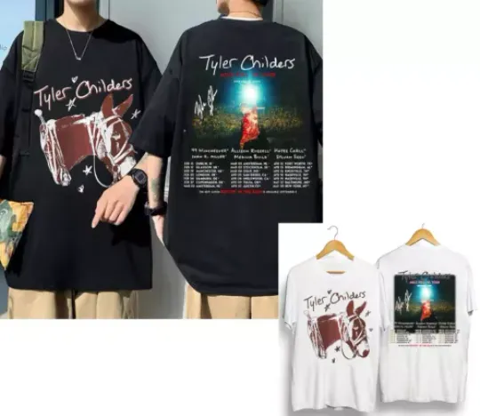 Tyler-Childers 2024 Mule Pull Tour Signature T-Shirt, 2024 Shirt