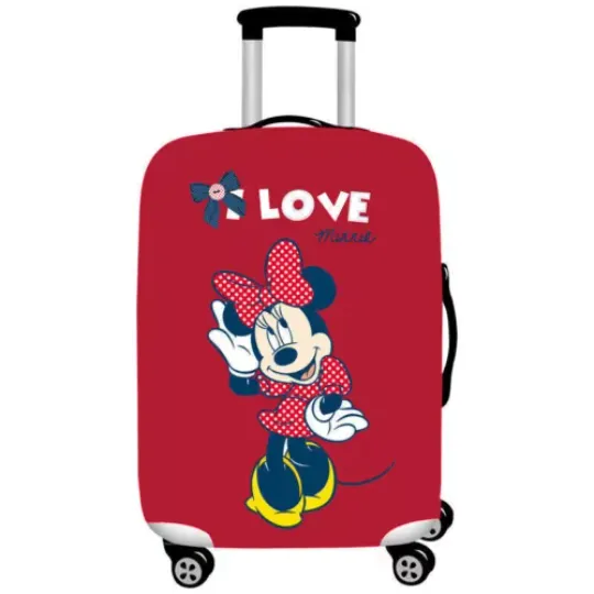Love Minnie Mouse Red Pattern Luggage Cover