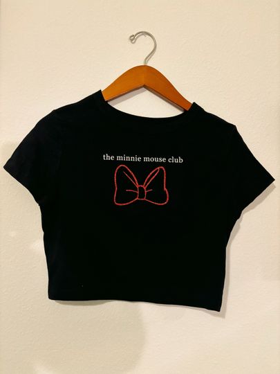 Minnie Mouse club crop top