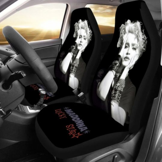 80s Madonna Lucky Star Universal Car Seat Cover