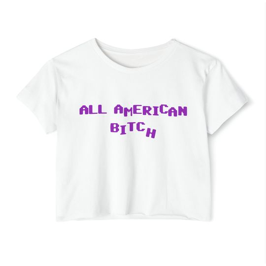 Olivia Rodrigo Inspired All American Bitch Crop Top