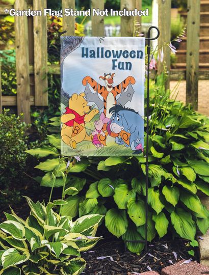 Disney Halloween Fun Boo Pooh Garden Flag