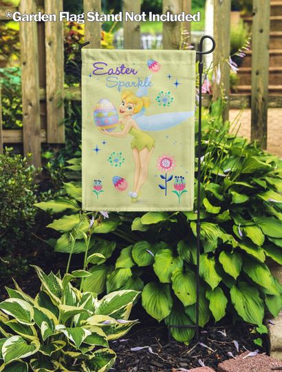 Disney, Tinker Bell Easter Sparkle Garden Flag