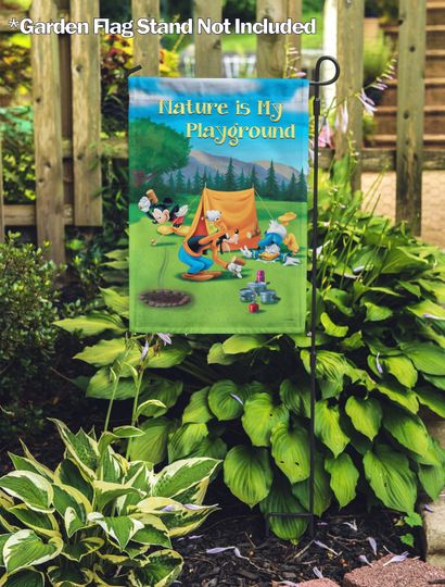 Disney, Disney Nature is My Playground Camping Garden Flag
