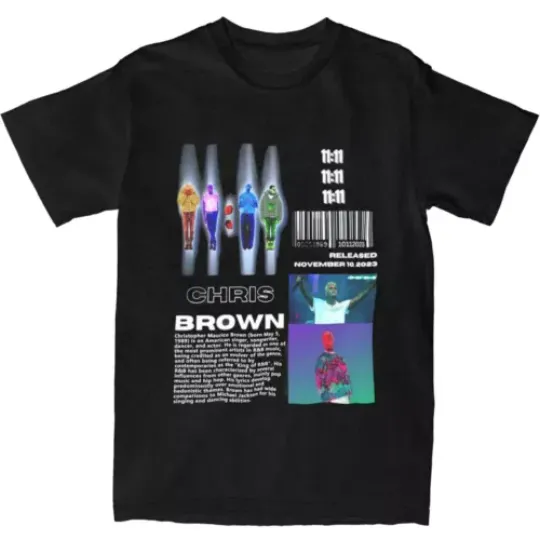 Chris Brown 11 11 Tour 2024 Men Women's T Shirts