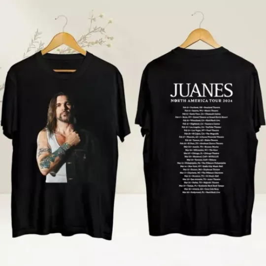 Discover Juanes North American 2024 Tour Shirt, Juanes Fan 2024 Gift for Fans