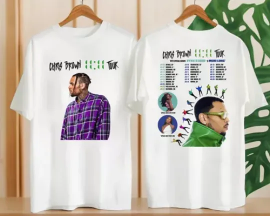 Graphic Chris Brown 11:11 Tour 2024 Shirt, Chris Brown 2024 Concert Shirt