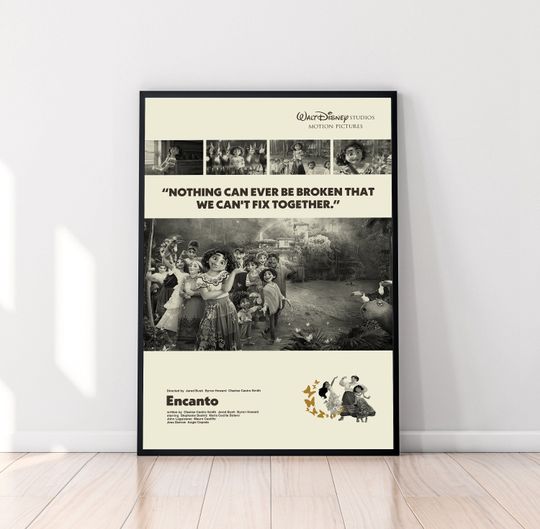 Encanto Poster, Byron Howard, Jared Bush, Retro Movie Poster, Minimalist Art, Vintage Poster, Modern Art, Movie Poster, Wall Decor