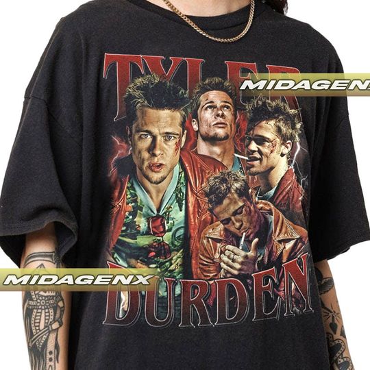Limited Tyler Durden Fight Club Vintage T-Shirt, Gift For Women and Man Unisex T-Shirt