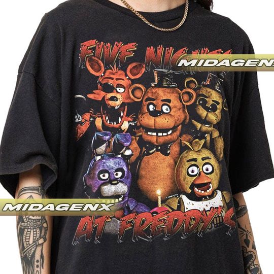 Limited Five Nights At Freddy's Vintage T-Shirt, FNAF T-Shirt, Gift For Women and Man Unisex T-Shirt