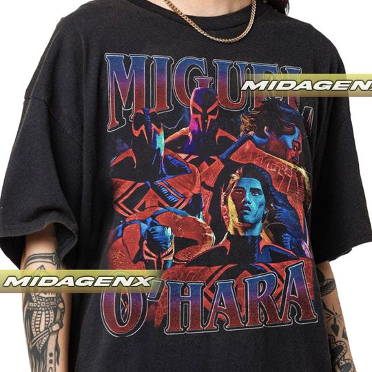Limited Miguel O'Hara Spiderman Across The Spider-Verse Vintage T-Shirt, Gift For Women and Man Unisex T-Shirt