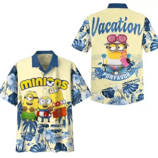 Minion Vacation Por Favor Hawaiian Shirt