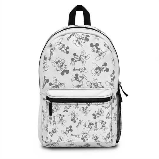 Disney Retro Backpack Disney School Backpack Mickey Mouse Backpack Disney Travel Backpack
