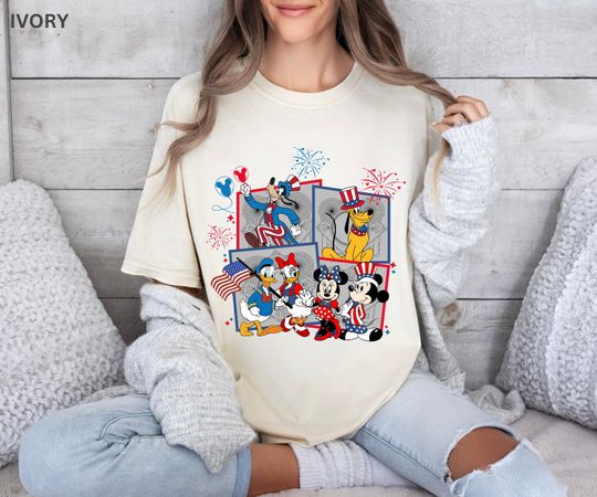 Mouse and friends 4th of July Shirt, Fourth of July Disney Shirt