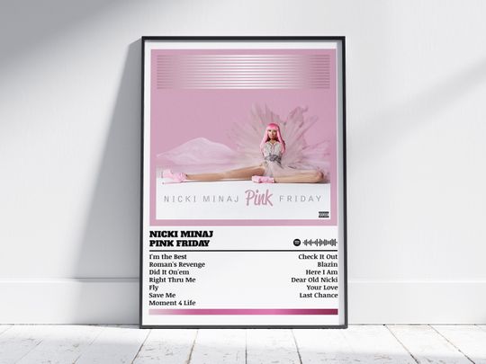 Nicki Minaj Poster Print | Pink Friday Album Poster