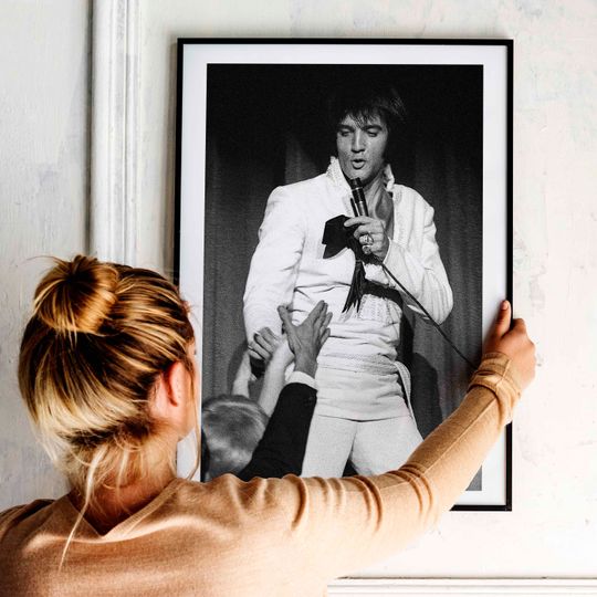 Elvis Presley Poster, Rock And Roll Canvas Wall Art