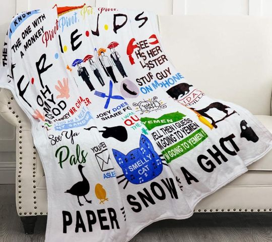 Friends TV Show Blanket, Central Perk Tv Show Blanket, We were on a Break Fleece Blanket