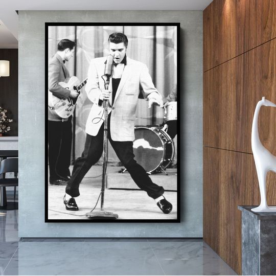 Elvis Presley  Rock and Roll Canvas Wall Art Print