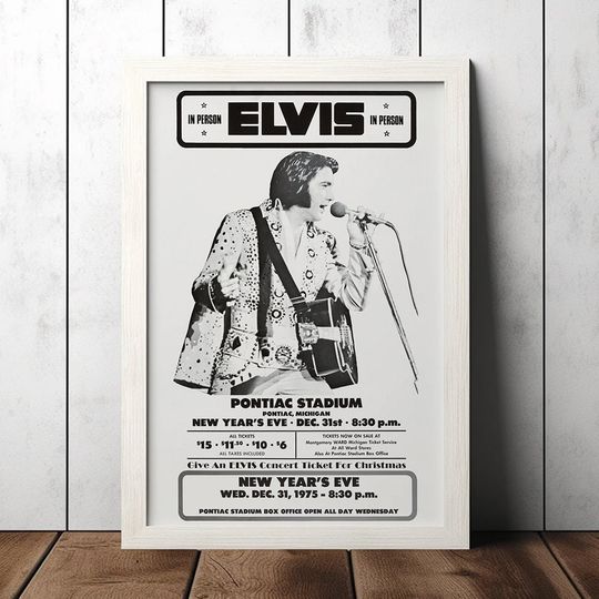 Elvis Presley 1975 Pontiac, MI New Year's Eve Concert