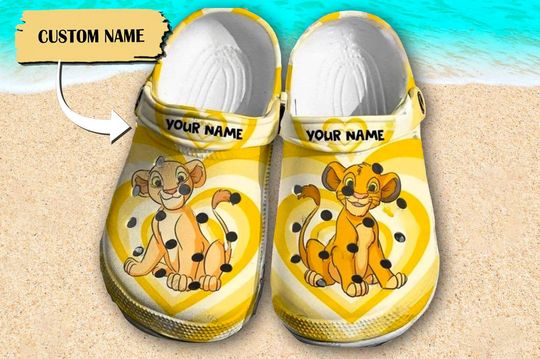 Discover Custom Name Lion Movie Clogs, Cute Lion Sandals, Cute Lion Movie Sandals
