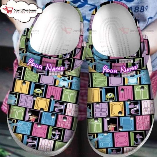 Characters Monsters Inc Pixar Disney University  Cool ,Custom Clogs, Personalized Clogs